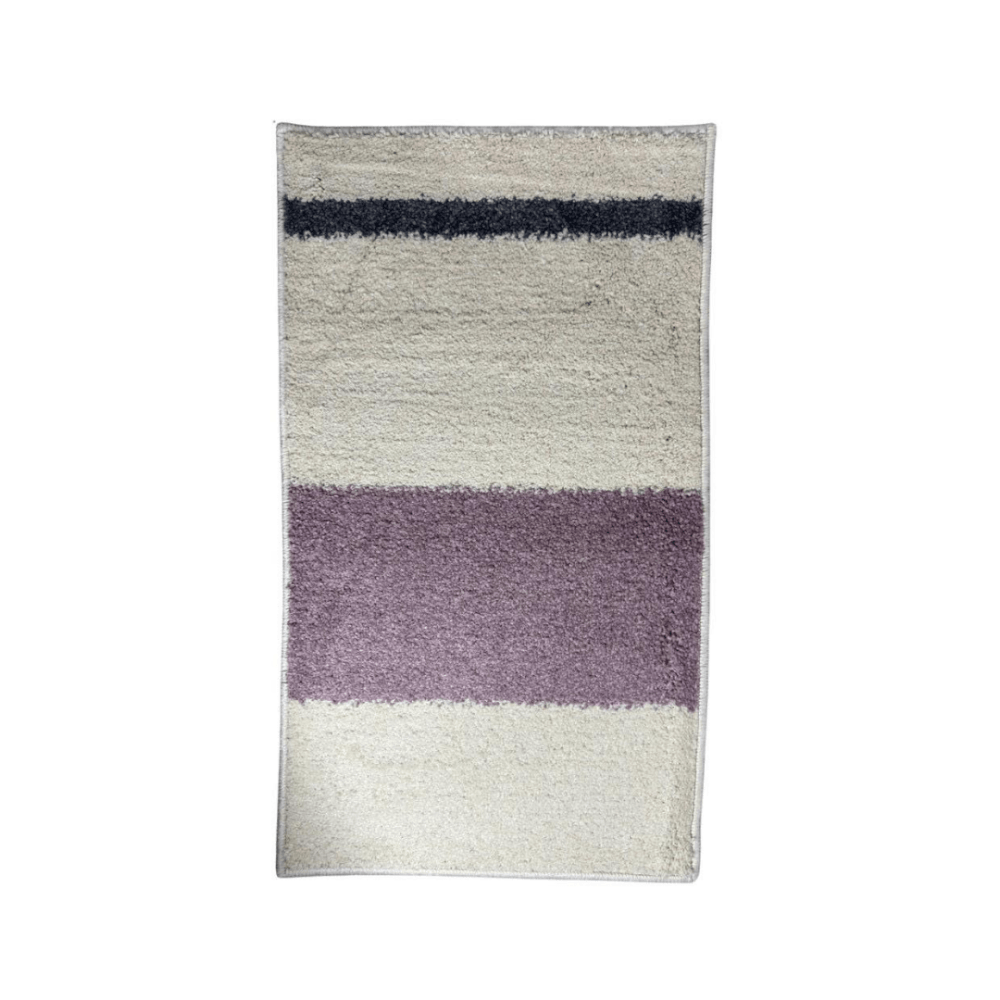 พรมเช็ดเท้า JKLOVEHOME DOORMAT SERIES 032 40X70 ซม. สีเบจ/สีม่วง